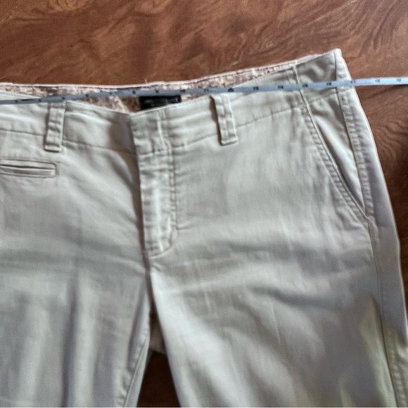 American Eagle Outfitters Khaki Beige Stretch Bootcut Long denim Pants Size 8 - Picture 8 of 13